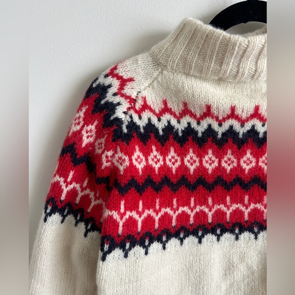 & Daughter - Wool Ferile Print Sweater - Made in Britain & Ireland - Picture 2 of 5